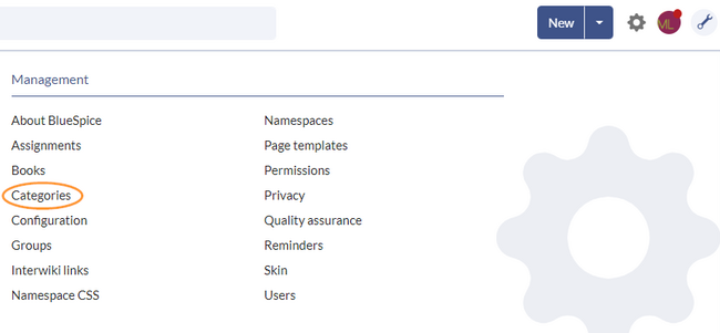 Link to the category manager
