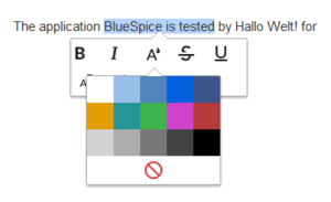 Setting a text color